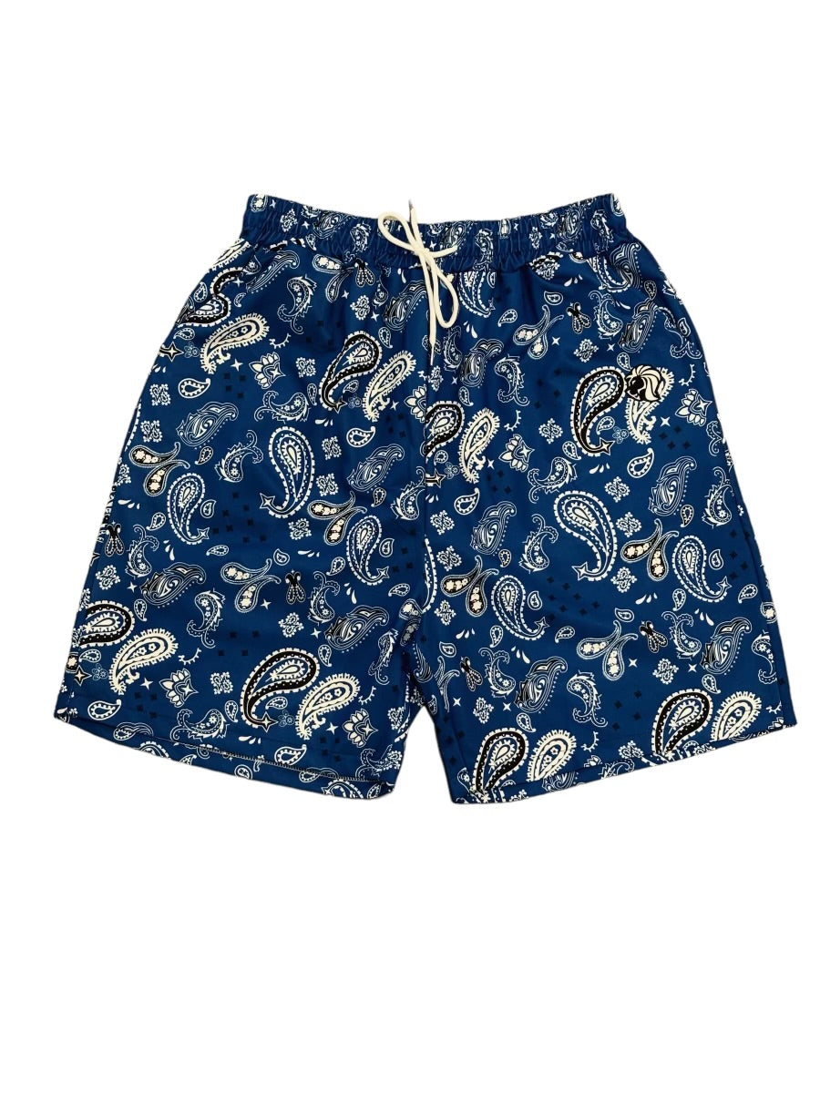 Noble Ljon Blue Scarf Shorts